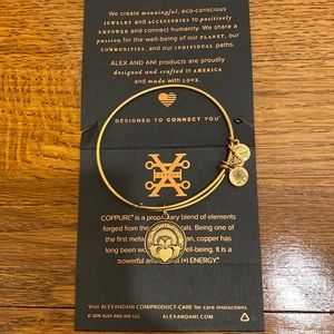 Alex and Ani Gold Claddagh Bracelet